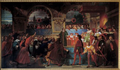 Král Ludvík XII. prohlásil dne 14. května 1506 generálnímu státu Tours otcem lidu. Tento titul mu byl udělen proto, že snížil velikost, daň placenou prostými občany. Obraz Jean Louis Bezard (1799-1861) od Jean Louis Bezard