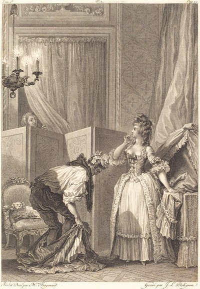 The Beaten and Content Paroháč od Jean Louis Delignon and Antoine Jean Duclos after Jean Honoré Fragonard