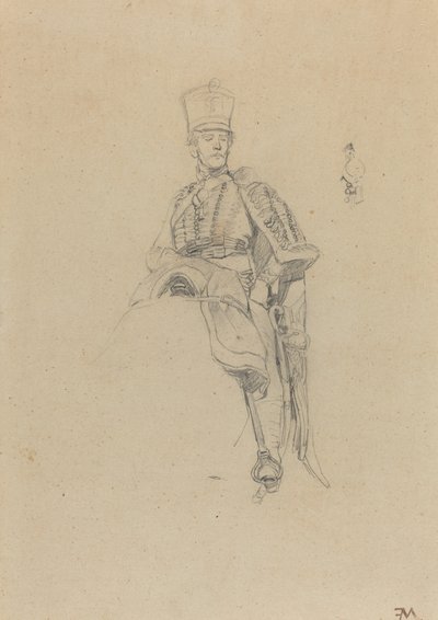 Francouzský husar od Jean Louis Ernest Meissonier