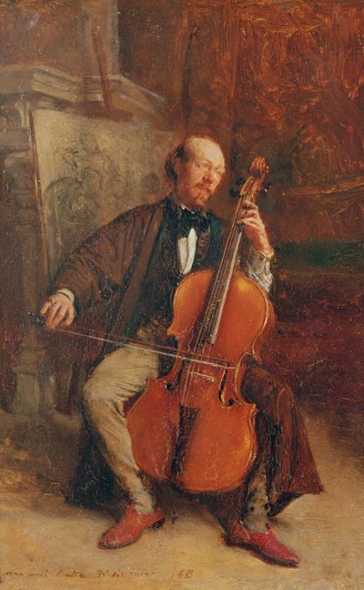 Alexandre Batta, violoncellista, 1855 od Jean Louis Ernest Meissonier