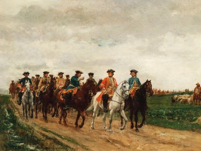 Maršál Saxe a jeho vojska, 1866 od Jean Louis Ernest Meissonier
