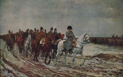 Napoleon během francouzského tažení 1814, 1864, c1915 od Jean Louis Ernest Meissonier