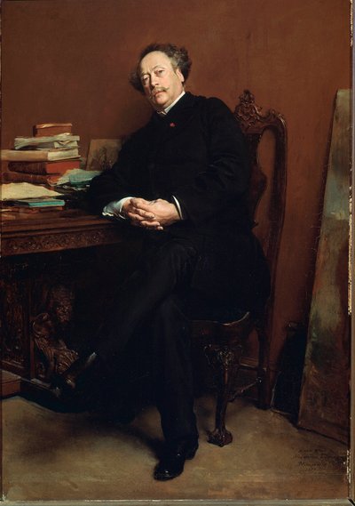 Portrét Alexandra Dumase Jr. (1824-1895) v roce 1877 Malba Jean Louis Ernest Meissonier (1815-1891). Muzeum paláců ve Versailles od Jean Louis Ernest Meissonier