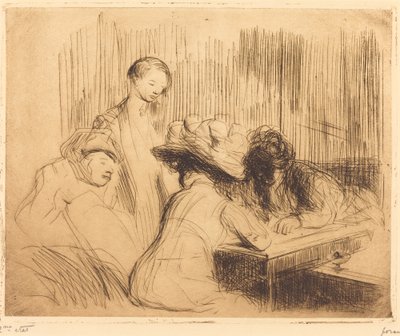 Potápění na Montmartru od Jean Louis Forain