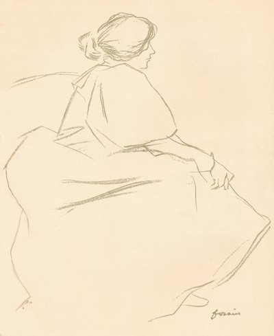 A Study In Crayon, c1872-1898, 1898 od Jean Louis Forain