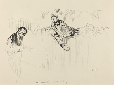 Ve Versailles července 1919, pravděpodobně 1919. od Jean Louis Forain