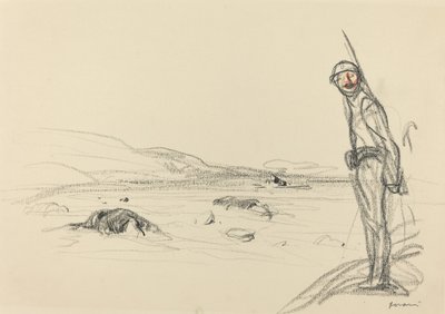 Podél Marny, pravděpodobně 1918. od Jean Louis Forain