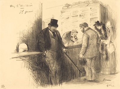 U soudního vykonavatele od Jean Louis Forain