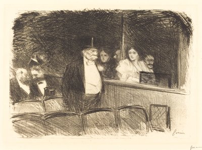V divadle od Jean Louis Forain