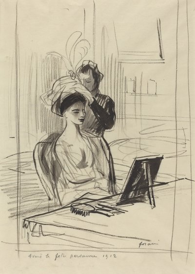 Před perskou dívkou, 1912. od Jean Louis Forain