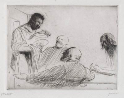Před večeří v Emauzích od Jean Louis Forain