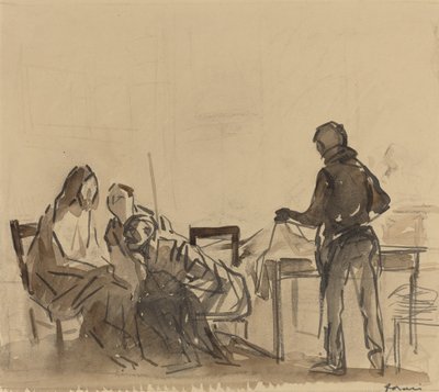 Před Repast v Emauzích, c. 1910. od Jean Louis Forain