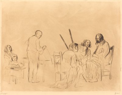 Před večeří v Emauzích (první deska) od Jean Louis Forain