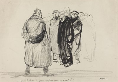 s prázdnýma rukama. posádka Zeppelinu od Jean Louis Forain