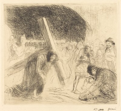 Kristus nesoucí kříž (sedmá deska) od Jean Louis Forain