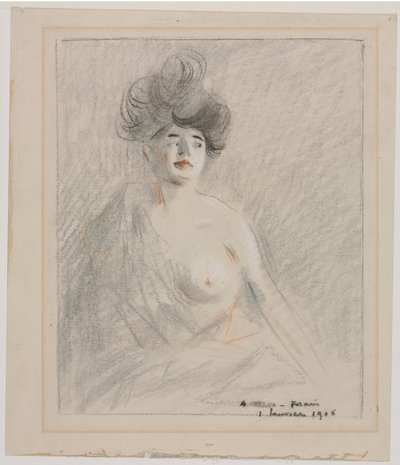kurtizána (recto) od Jean Louis Forain