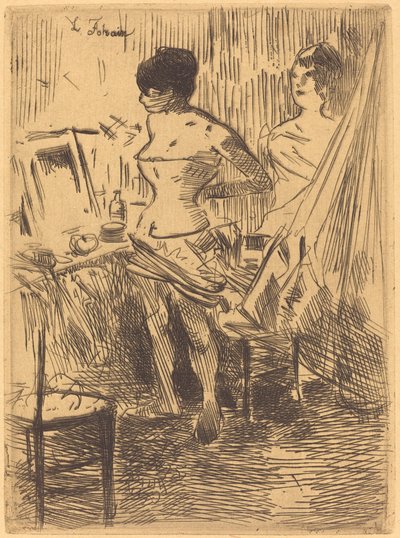 Tanečníci v jejich šatně od Jean Louis Forain