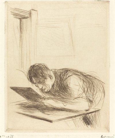 Forain Etching (první deska) od Jean Louis Forain