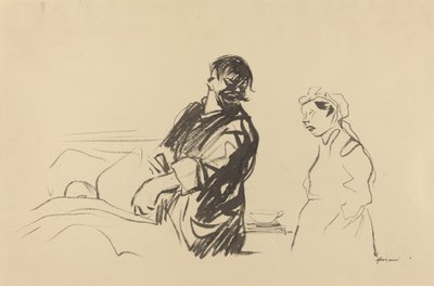 Nemocniční scéna od Jean Louis Forain