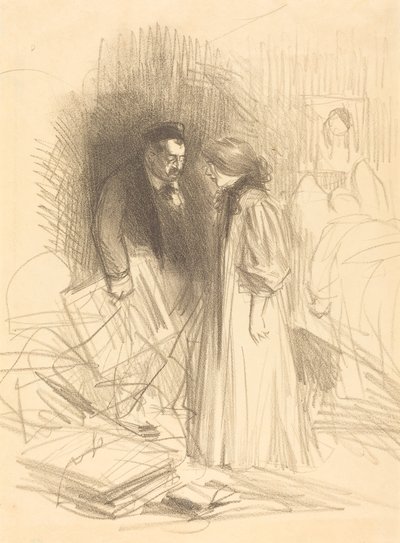 "Netroufám si je sundat... moc by ho to bolelo." od Jean Louis Forain