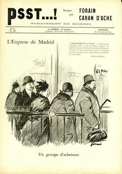 Ilustrace Jean-Louis Forain (1852-1931) v Psst...! od Jean Louis Forain