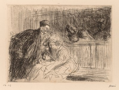 Právník mluví s obviněným. od Jean Louis Forain
