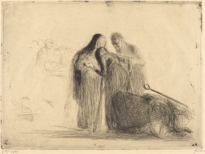 Lurdy, paralytický (druhá deska) od Jean Louis Forain