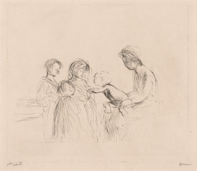 Madonna a děti od Jean Louis Forain