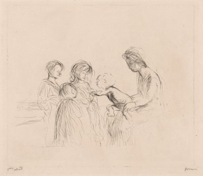 Madonna a děti. od Jean Louis Forain