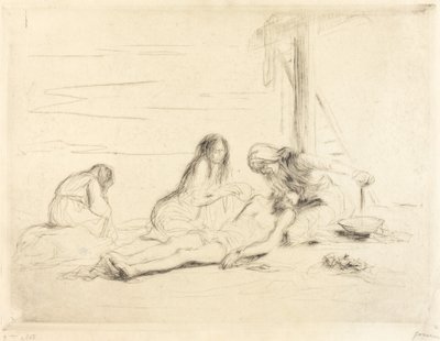 Pietà (první deska) od Jean Louis Forain