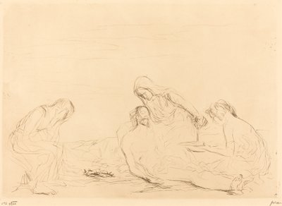 Pietà (třetí talíř) od Jean Louis Forain