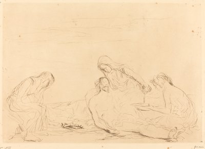 Pietà (třetí talíř) od Jean Louis Forain