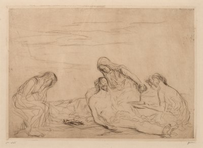 Pietà (třetí talíř) od Jean-Louis Forain