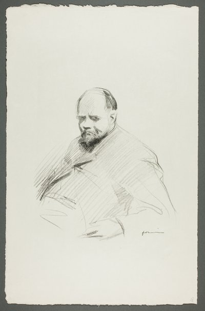 Portrét sedícího Vollarda od Jean Louis Forain