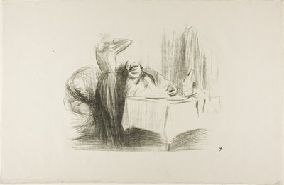 Scéna soukromé jídelny (horizontální deska) od Jean Louis Forain