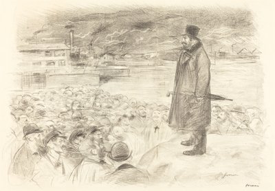 Scéna stávky (třetí deska) od Jean Louis Forain