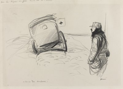 V ohnivé linii, c. 19141919. od Jean Louis Forain