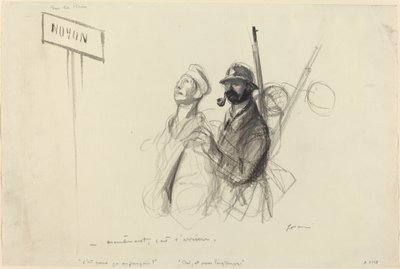 Na Rýně. - teď je to zadní strana, pravděpodobně 1918. od Jean Louis Forain