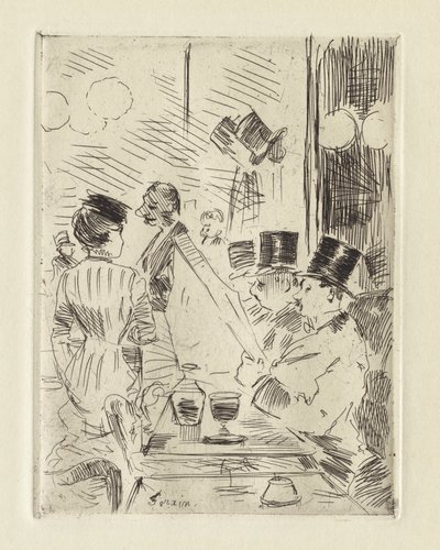 Kavárna Nové Atény od Jean Louis Forain