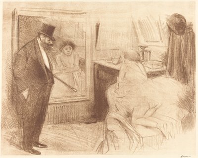 Tanečnice šatna (druhá deska) od Jean Louis Forain