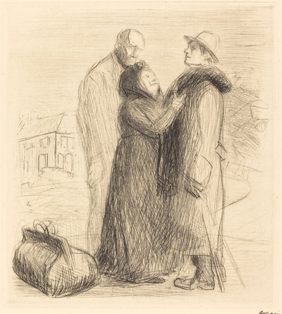 Odchod marnotratného syna (první deska, vertikální) od Jean Louis Forain