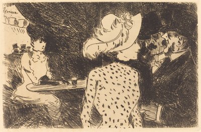 Folies Bergere (odmítnutý talíř, druhý talíř) od Jean Louis Forain