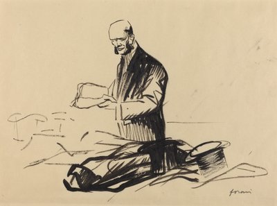 Klobouk Marshalla Focha, c. 19141919. od Jean Louis Forain