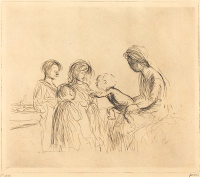 Madona a děti od Jean Louis Forain
