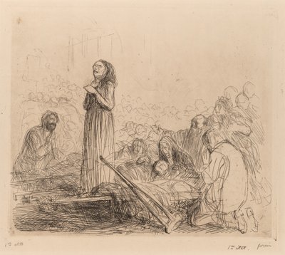 Zázrak před Nejsvětější svátostí. od Jean Louis Forain