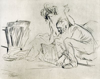 Model v klidu, 1925. od Jean Louis Forain