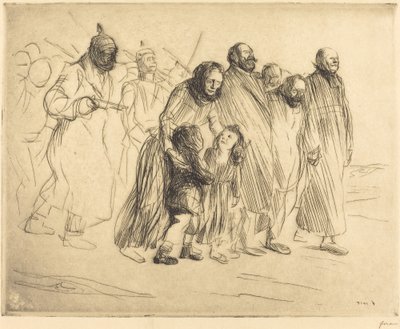 The Notables (malý talíř) od Jean Louis Forain