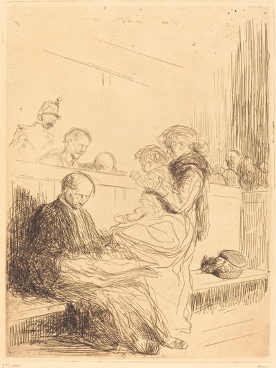 Vězeň a dítě od Jean Louis Forain