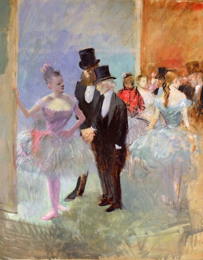 Křídla opery (ve foyer) kolem roku 1887 od Jean Louis Forain