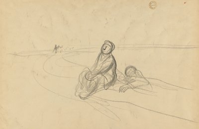 Dvě postavy na silnici, c. 1919. od Jean Louis Forain